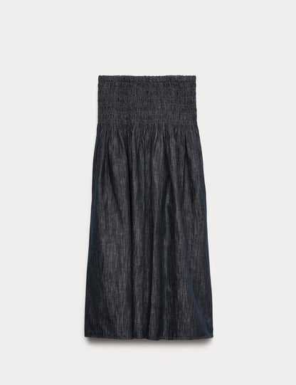 Pamuklu Denim Etek