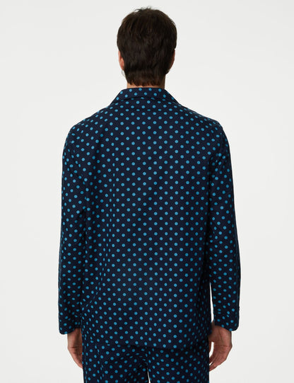 Uzun Kollu Desenli Pijama Üstü