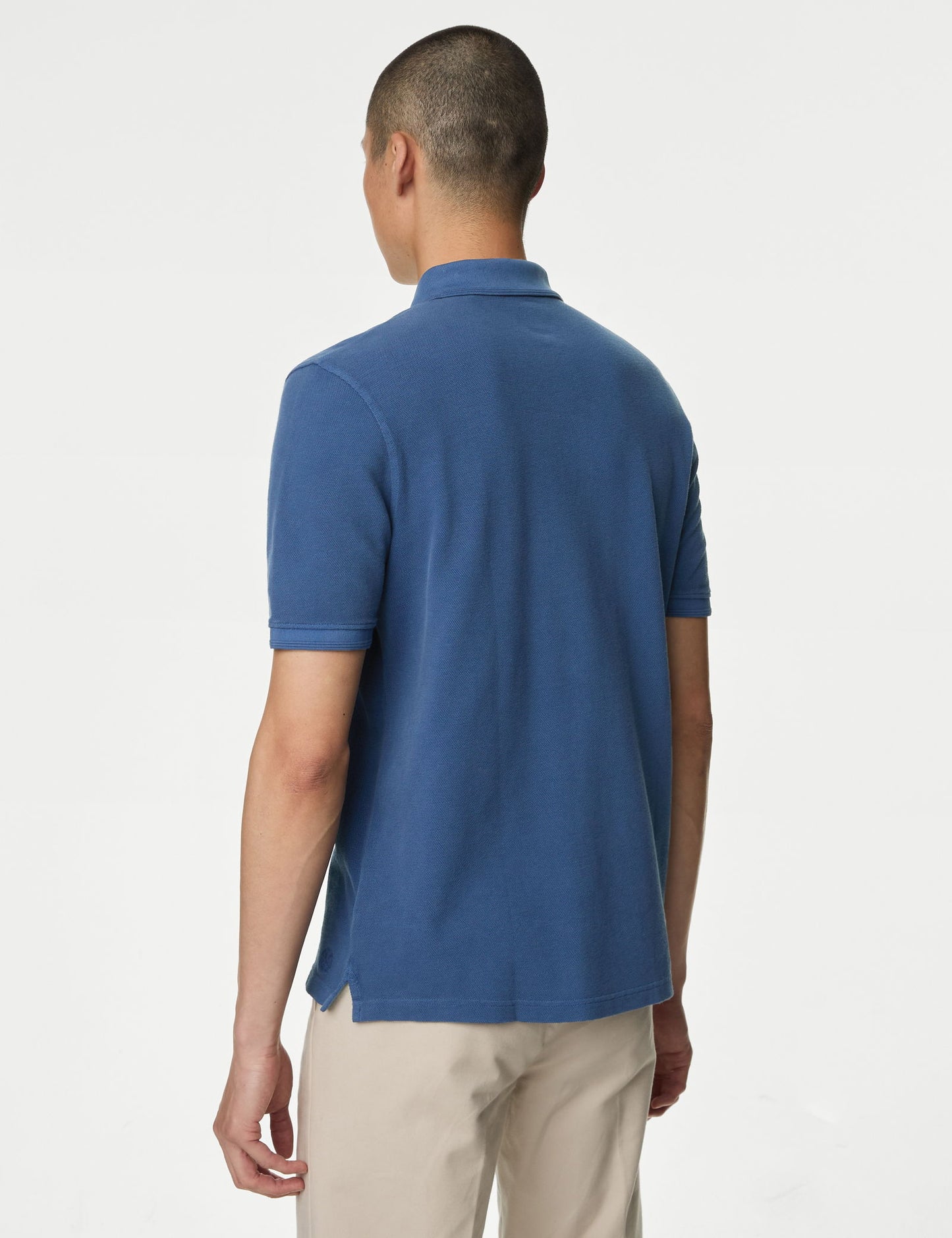 Saf Pamuklu Polo T-shirt