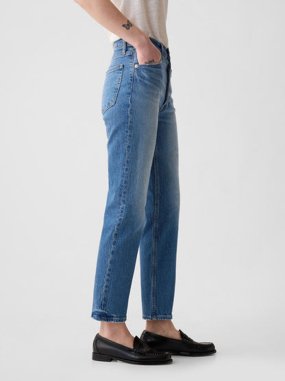 Mavi High Rise Cheeky Straight Washwell Jean Pantolon