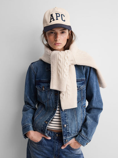 Lacivert Gap × A.p.c. Logo Beyzbol Şapka