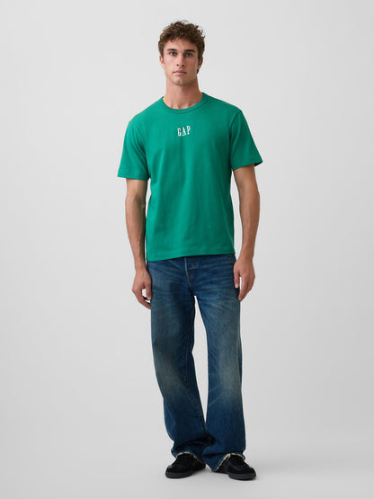 Yeşil Heavyweight Relaxed Logo T-shirt