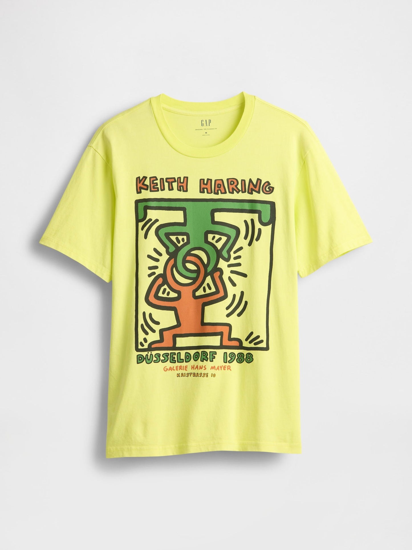 Sarı Keith Haring Grafik T-shirt
