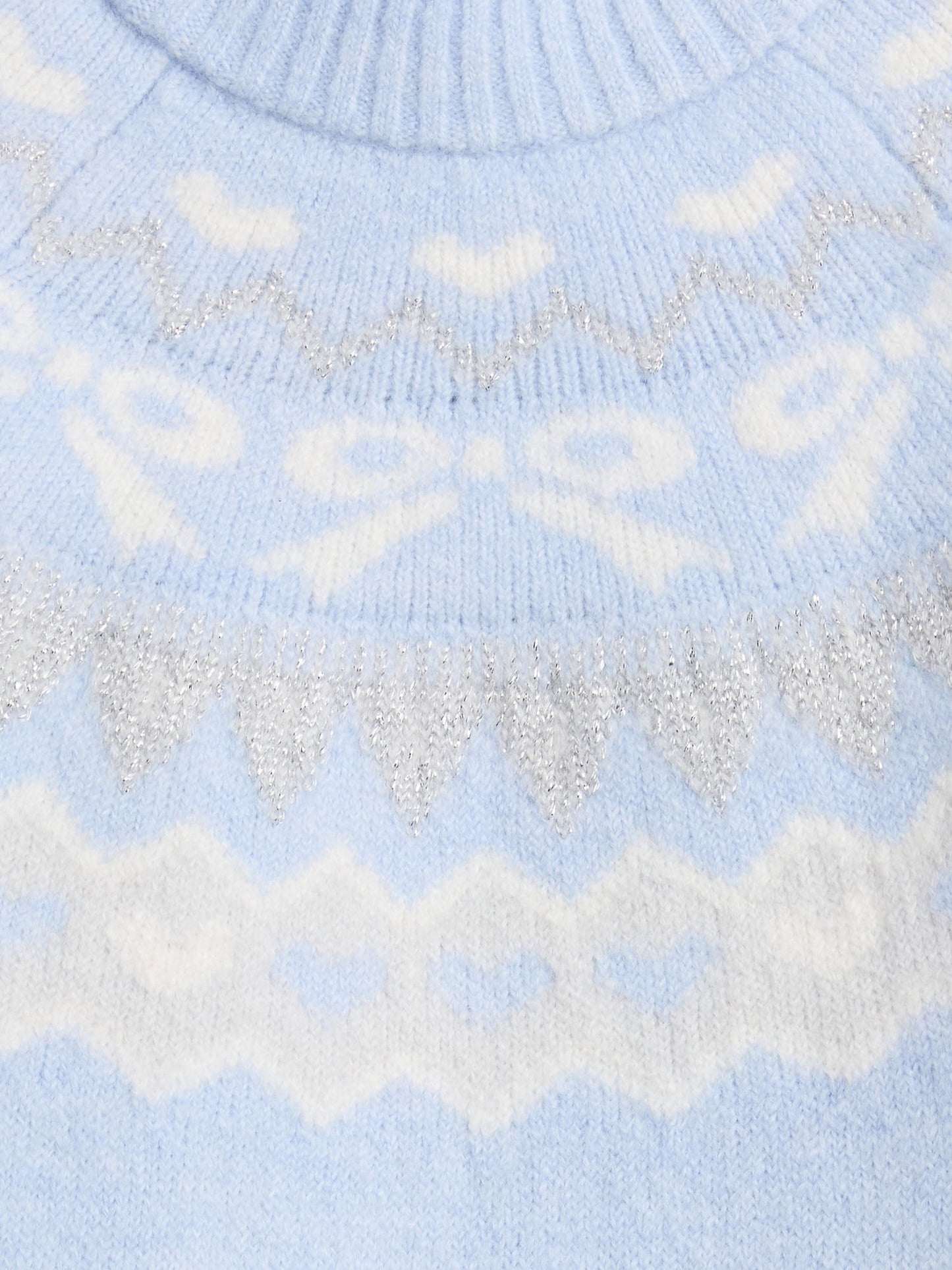 Açık Mavi Baby & Toddler Fair Isle Elbise Kazak