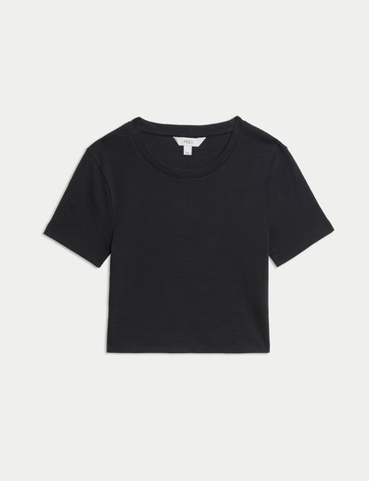 %100 Pamuklu Slim Fit Kısa Kollu Tişört