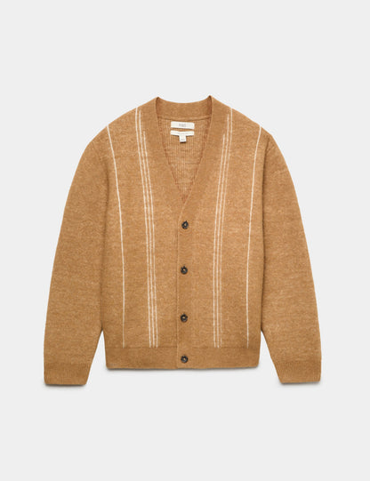 Çizgili Relaxed Fit Triko Hırka