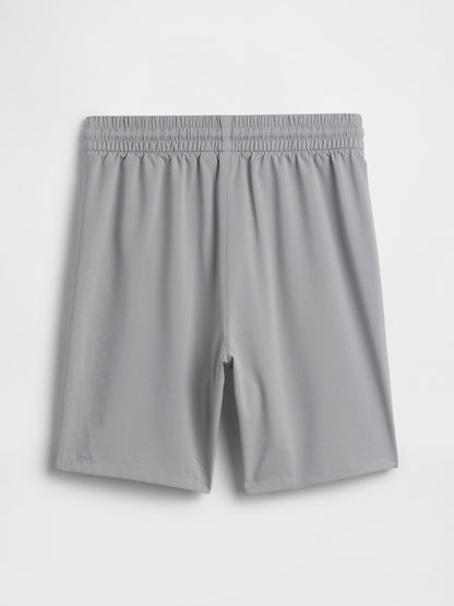 Gri Relaxed Pull-on Performans Şort