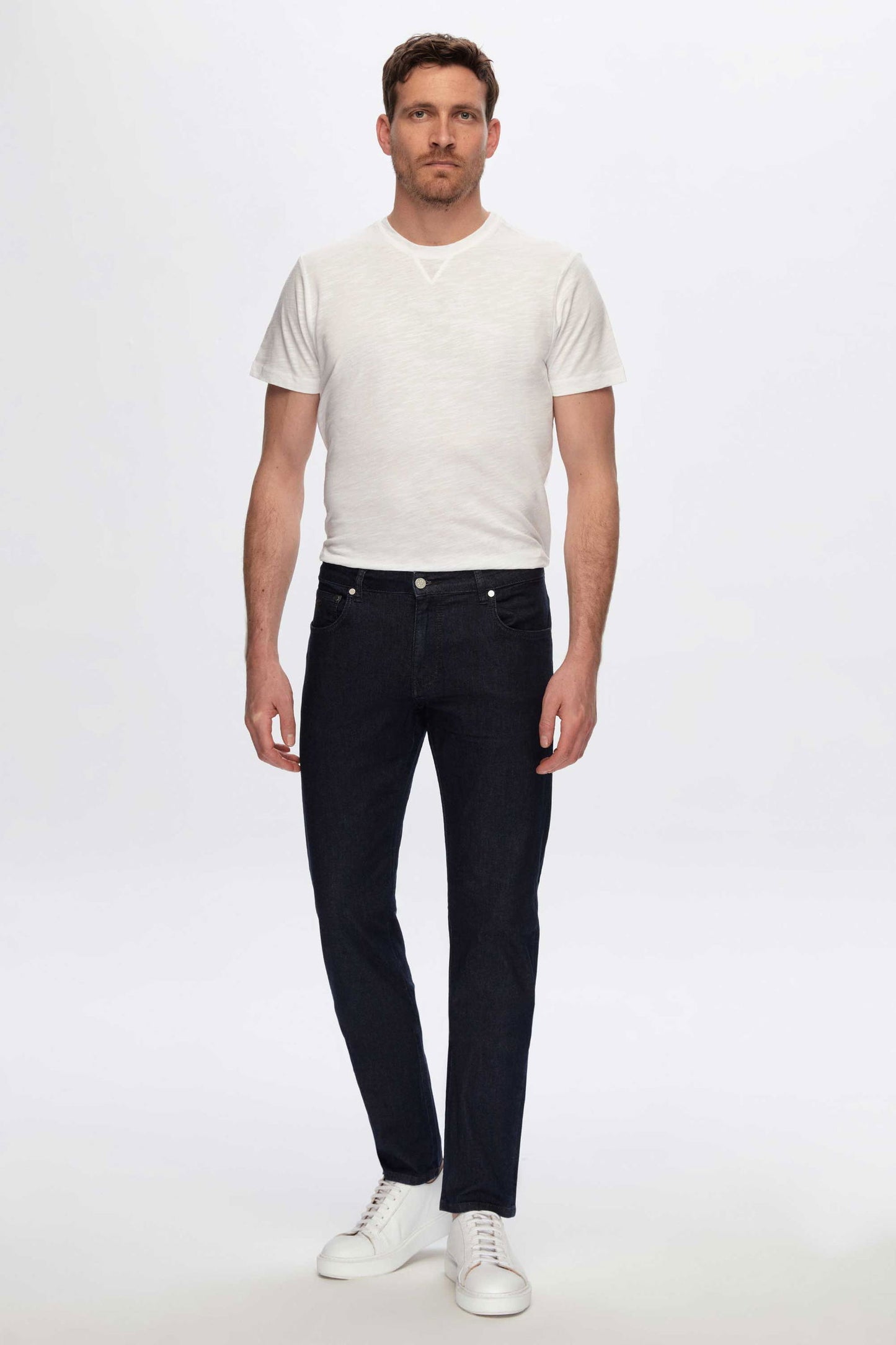 Damat Slim Fit Lacivert Denim Pantolon
