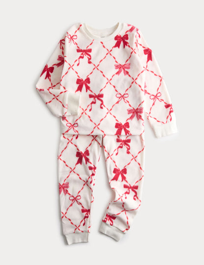 Kurdele Desenli Pijama Takımı (1-16 Yaş)