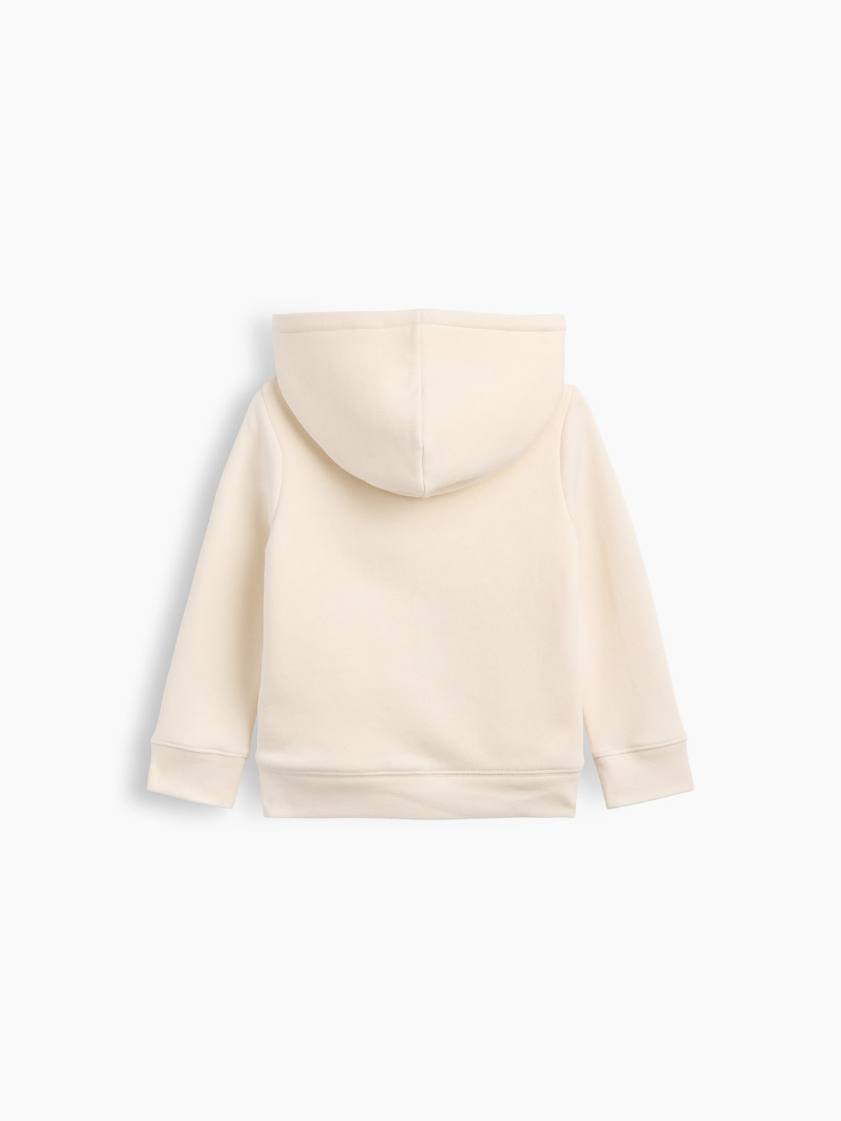 Krem Sherpa Astarlı Logo Fermuarlı Sweatshirt