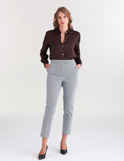Yüksek Bel Slim Fit Pantolon