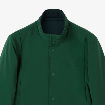 Lacoste Erkek Dik Yaka Çift Taraflı Koyu Yeşil Mont