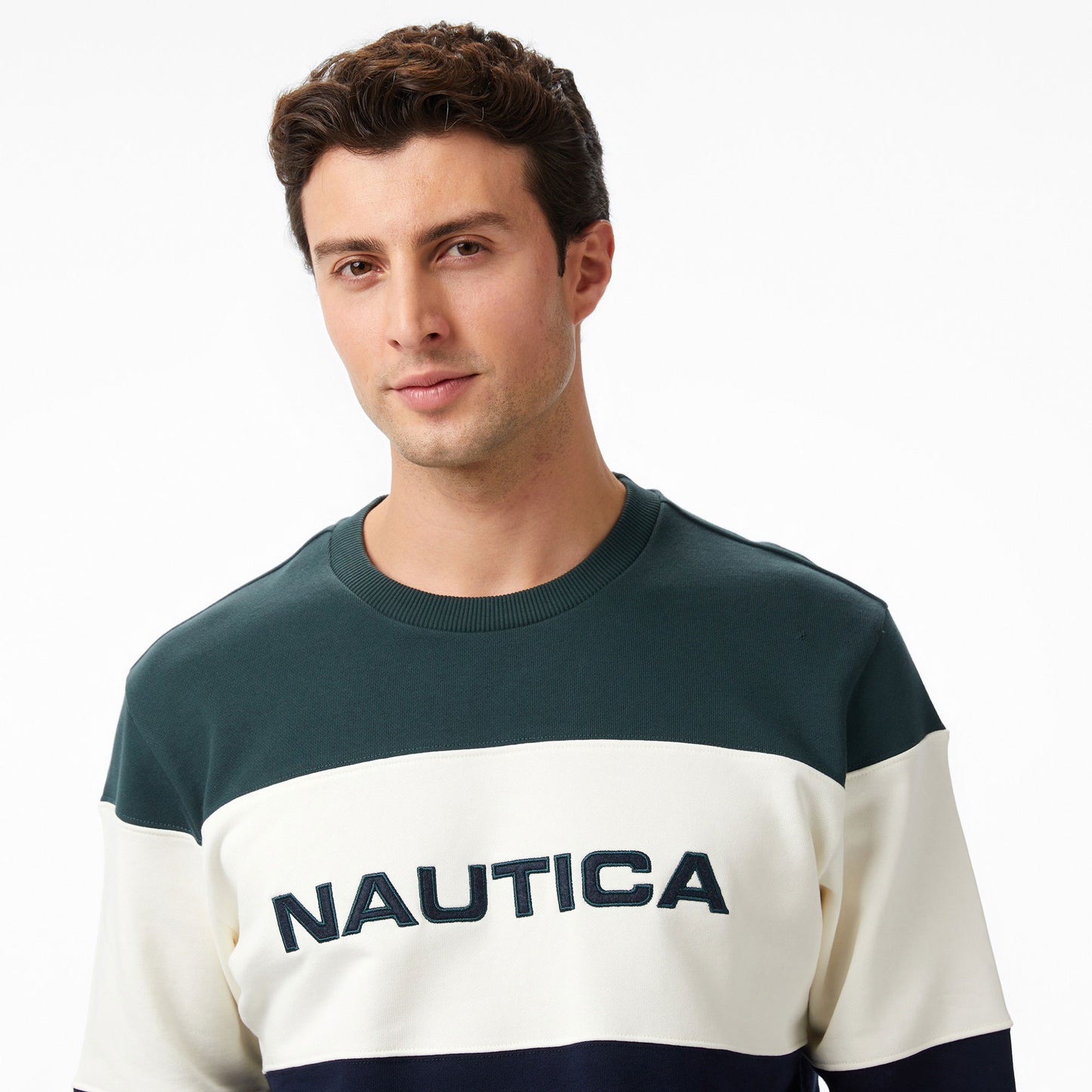 Nautica Erkek Yeşil Classic Fit Sweatshirt