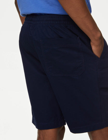 Saf Pamuklu Regular Fit Şort