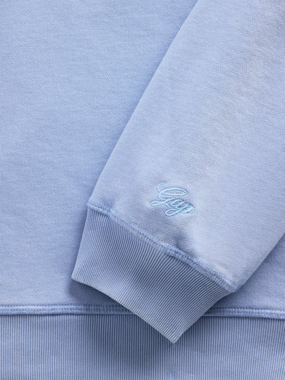 Açık Mavi Gap × Summer Fridays Oversized Raglan Logo Sweatshirt