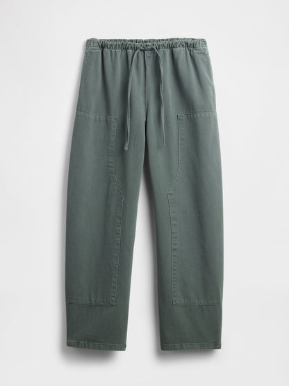 Haki Easy Double-knee Barrel Pantolon