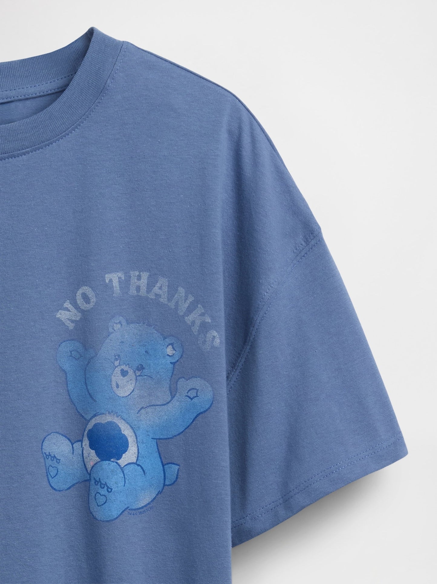 Mavi Care Bears Grafik Baskılı Tunik T-shirt