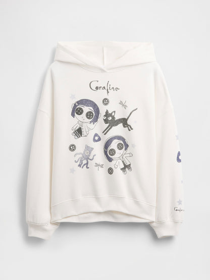 Beyaz Vintagesoft Grafik Sweatshirt