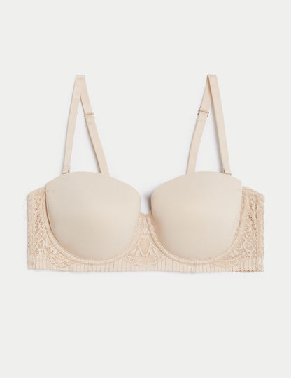 Body Soft:trade_mark: Dantel Detaylı Straplez Sütyen