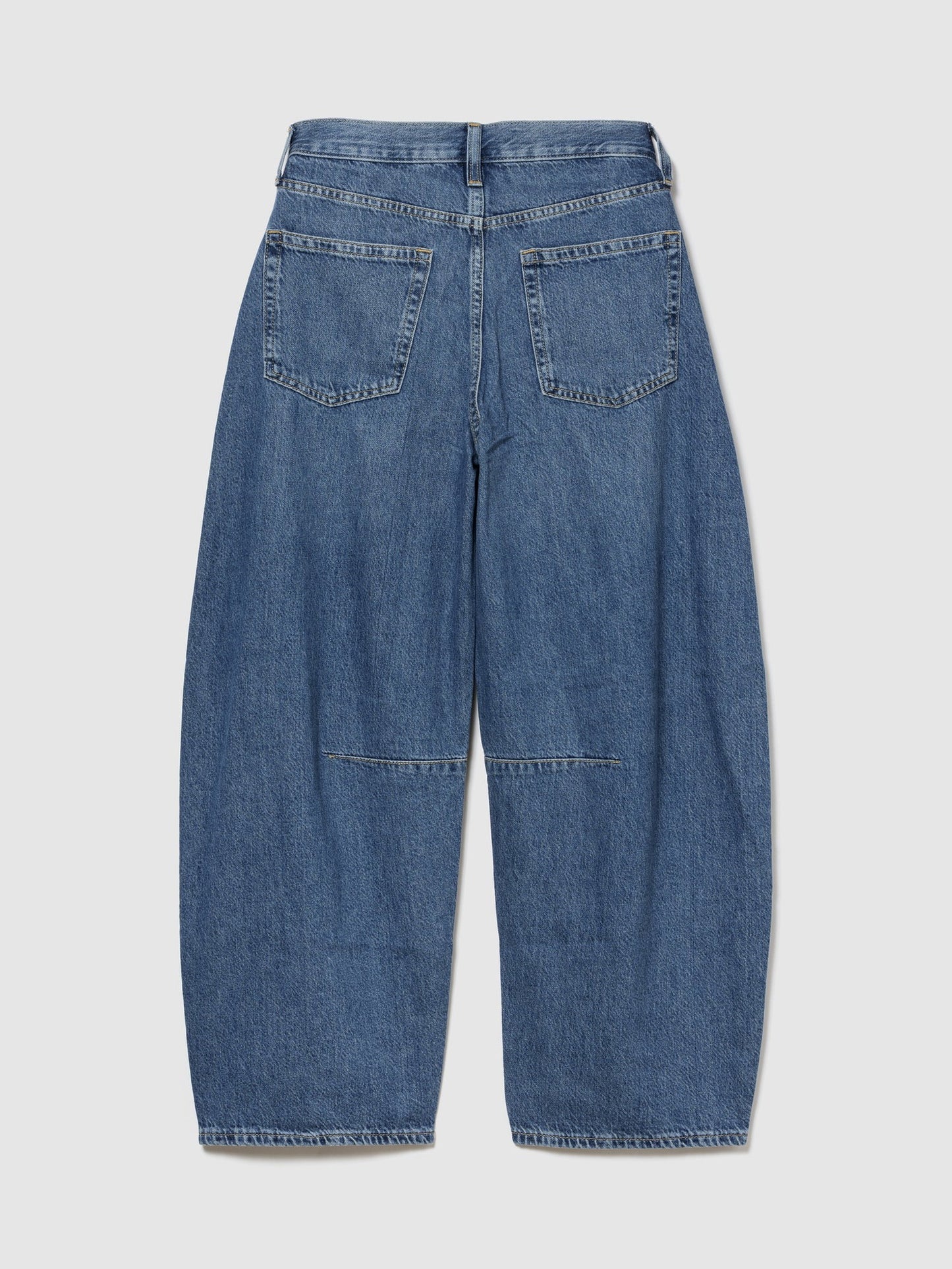 Koyu Mavi High Rise Horseshoe Jean Pantolon