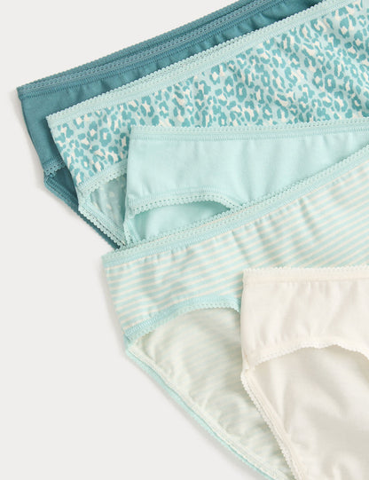 5'li Cotton Lycra:registered: High Leg Külot Seti