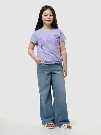 Açık Mavi Easy Wide Leg Jean Pantolon