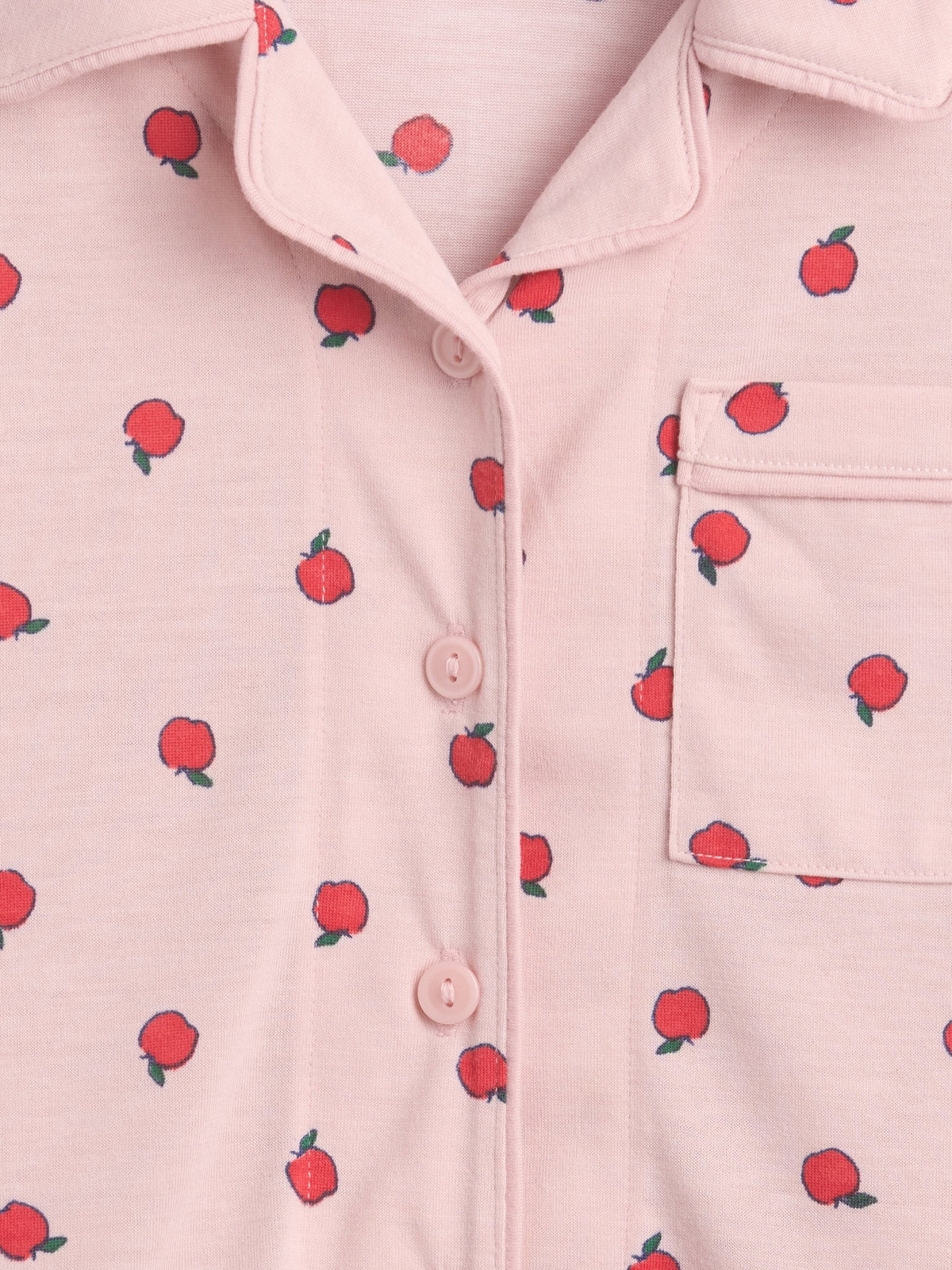 Açık Pembe Recycled Baskılı Pijama Takımı