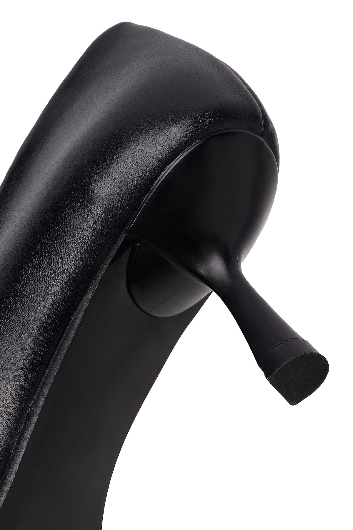 Kadın Siyah Ince Topuklu Deri Stiletto