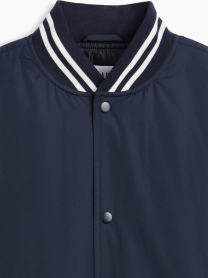 Lacivert Relaxed Varsity Ceket