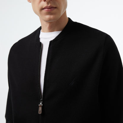 Nautica Erkek Siyah Regular Fit Hırka