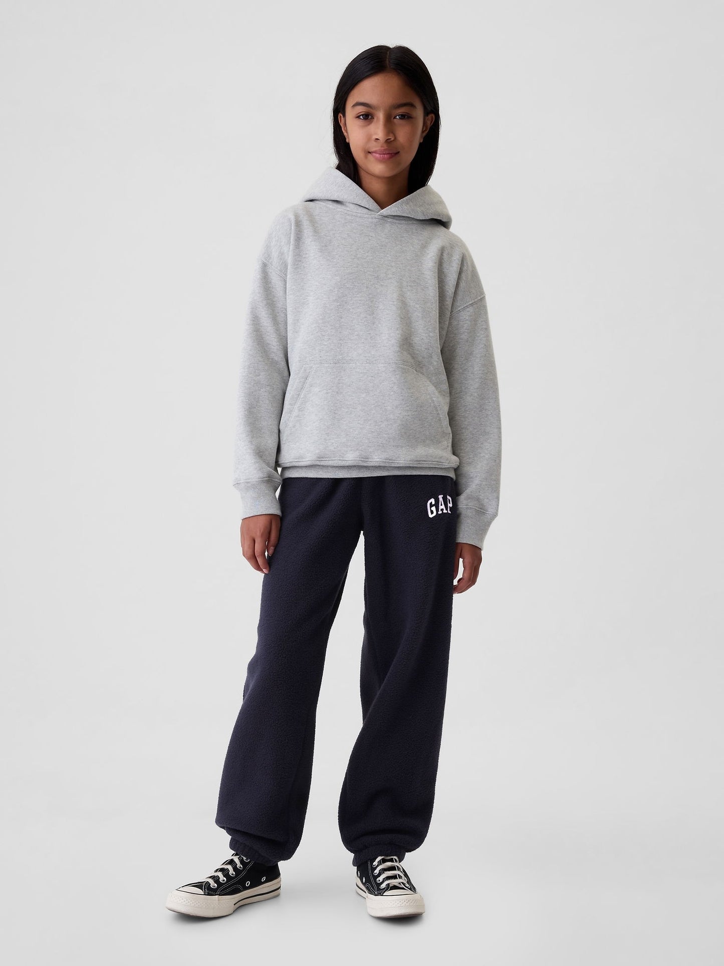 Lacivert Gap Logo Polar Fleece Jogger Eşofman Altı