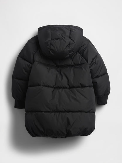 Siyah Heavyweight Puffer Şişme Mont