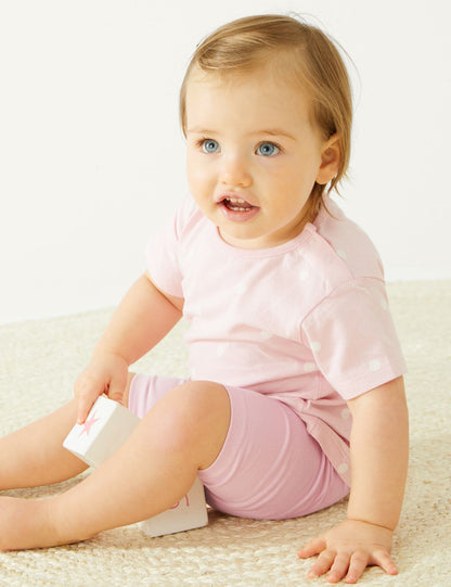 Saf Pamuklu Regular Fit Şort (0-3 Yaş)