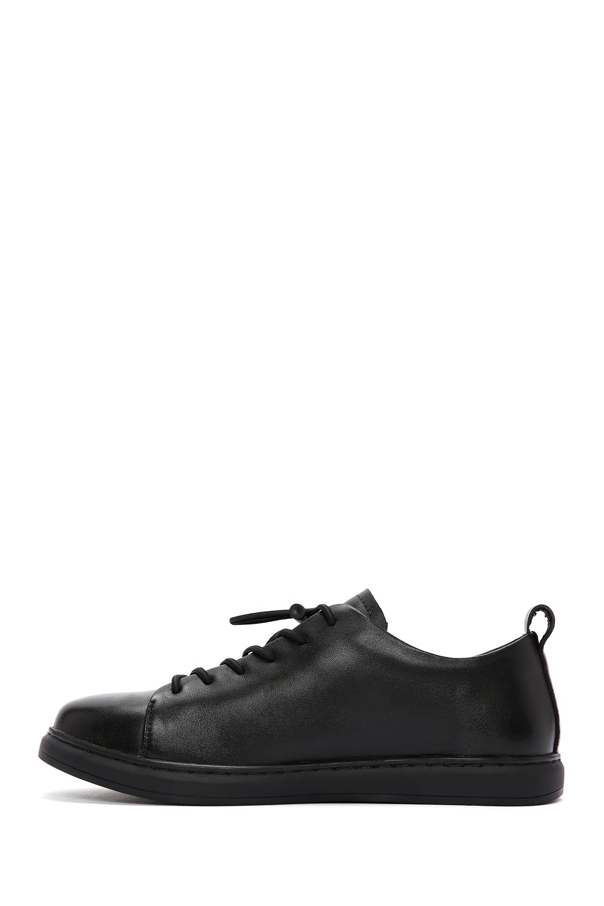 Erkek Siyah Deri Sneaker