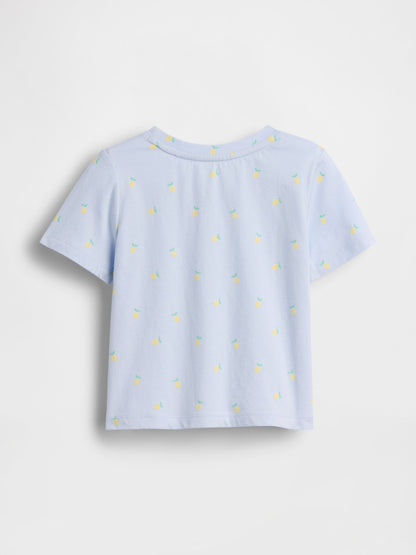 Açık Mavi Mix & Match Baskılı T-shirt