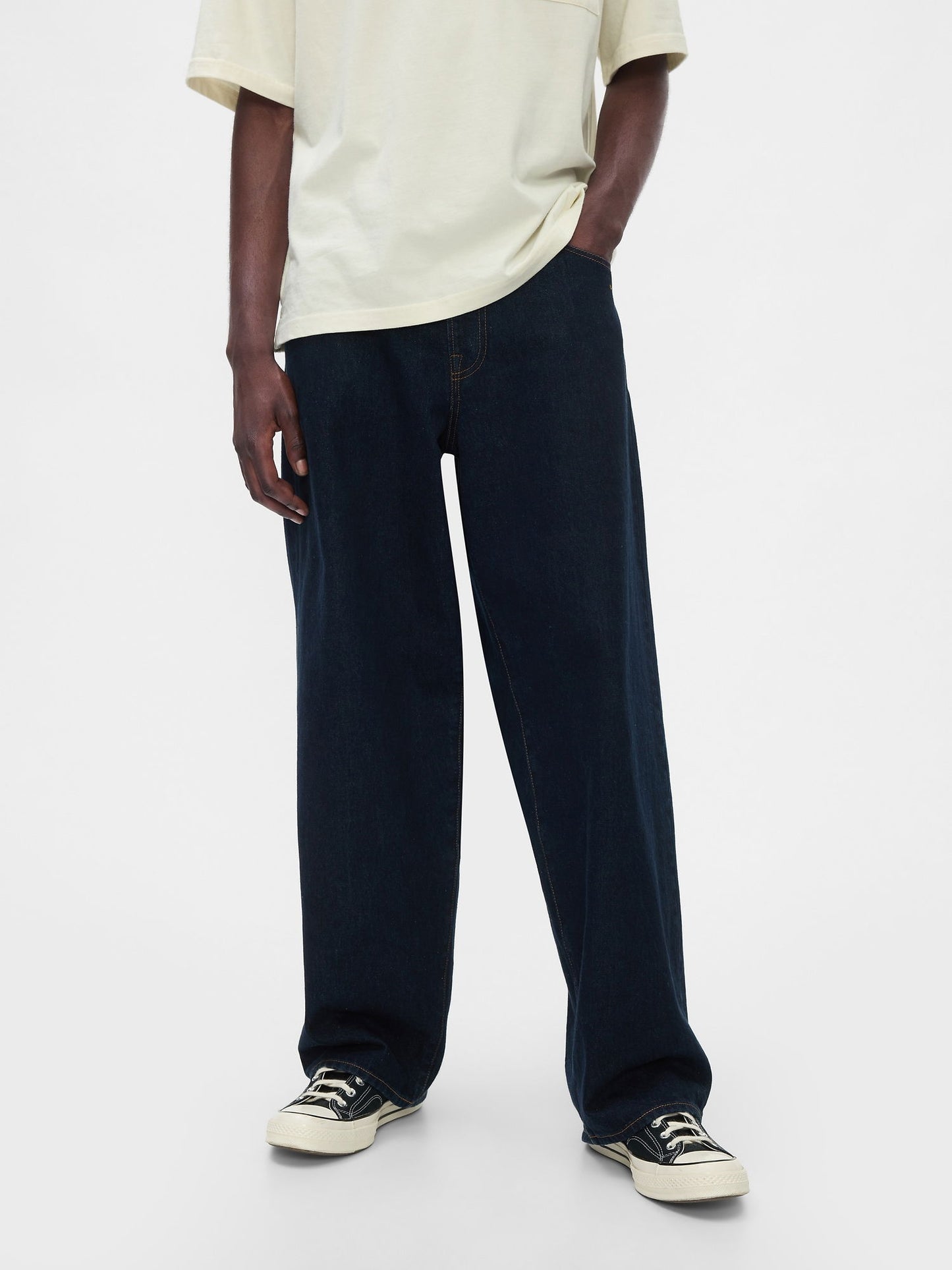 Lacivert Gap × Disney Extra Baggy Jean Pantolon