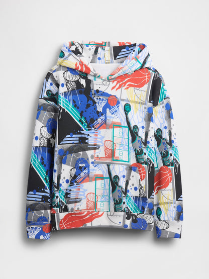 Çok Renkli Vintagesoft Relaxed Grafik Sweatshirt