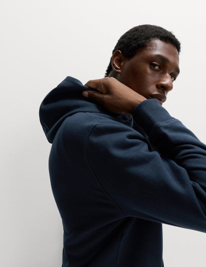 Pamuk Karışımlı Kapüşonlu Sweatshirt