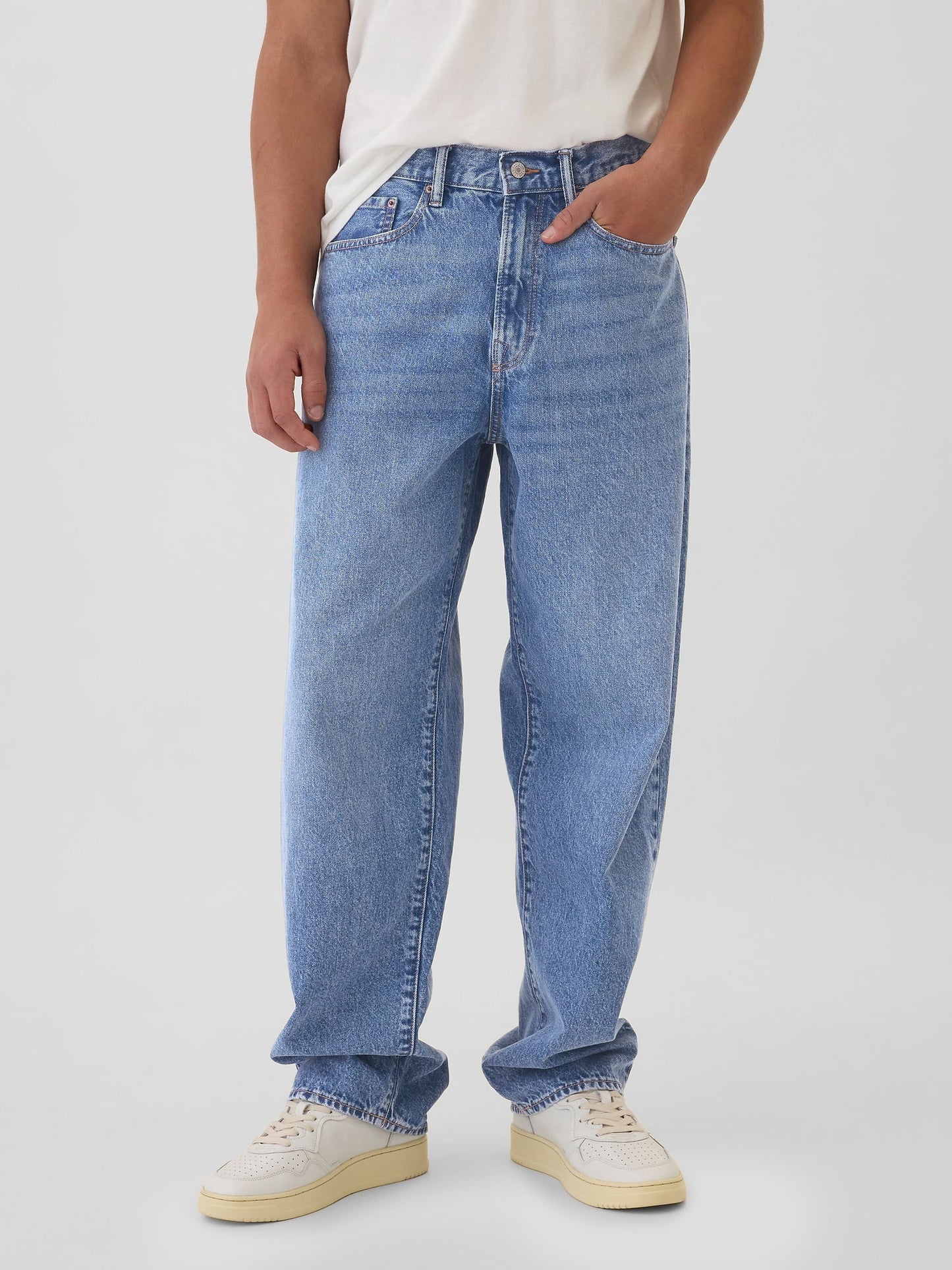 Açık Mavi Baggy Jean Pantolon