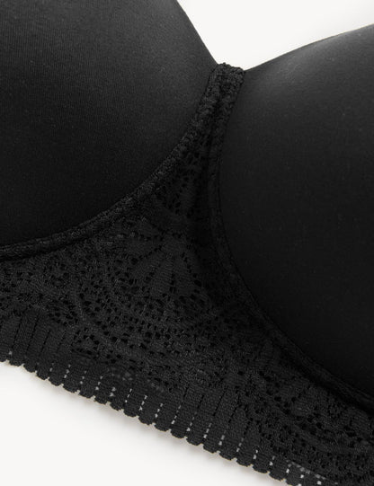 Body Soft: Dantel Detaylı Balensiz Pamuklu Ameliyat Sonrası Sütyeni
