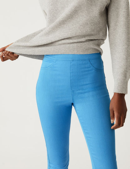 Yüksek Bel Jegging Jean Pantolon