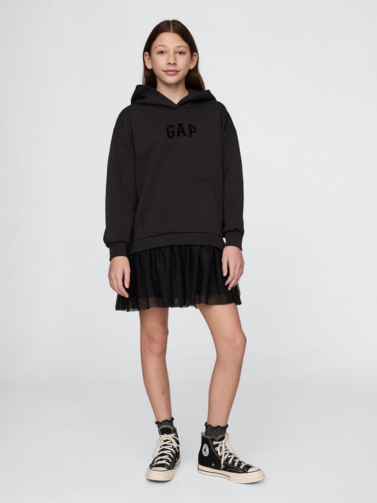 Siyah Wicked Gap Logo Vintage Soft Sweatshirt Elbise
