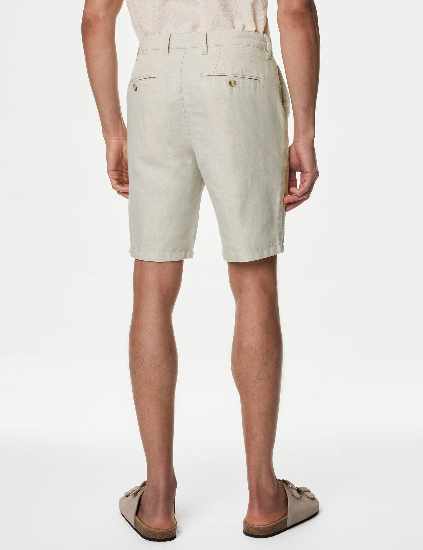 Regular Fit Keten Chino Şort