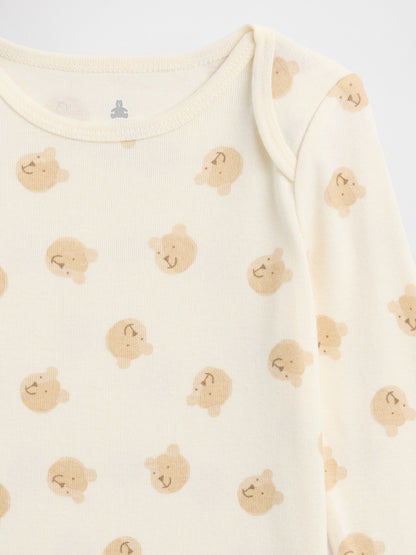 Krem Brannan Bear Detaylı Bodysuit