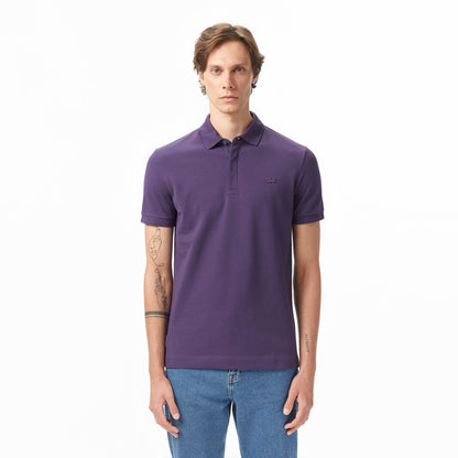 Lacoste Paris Erkek Regular Fit Mor Polo