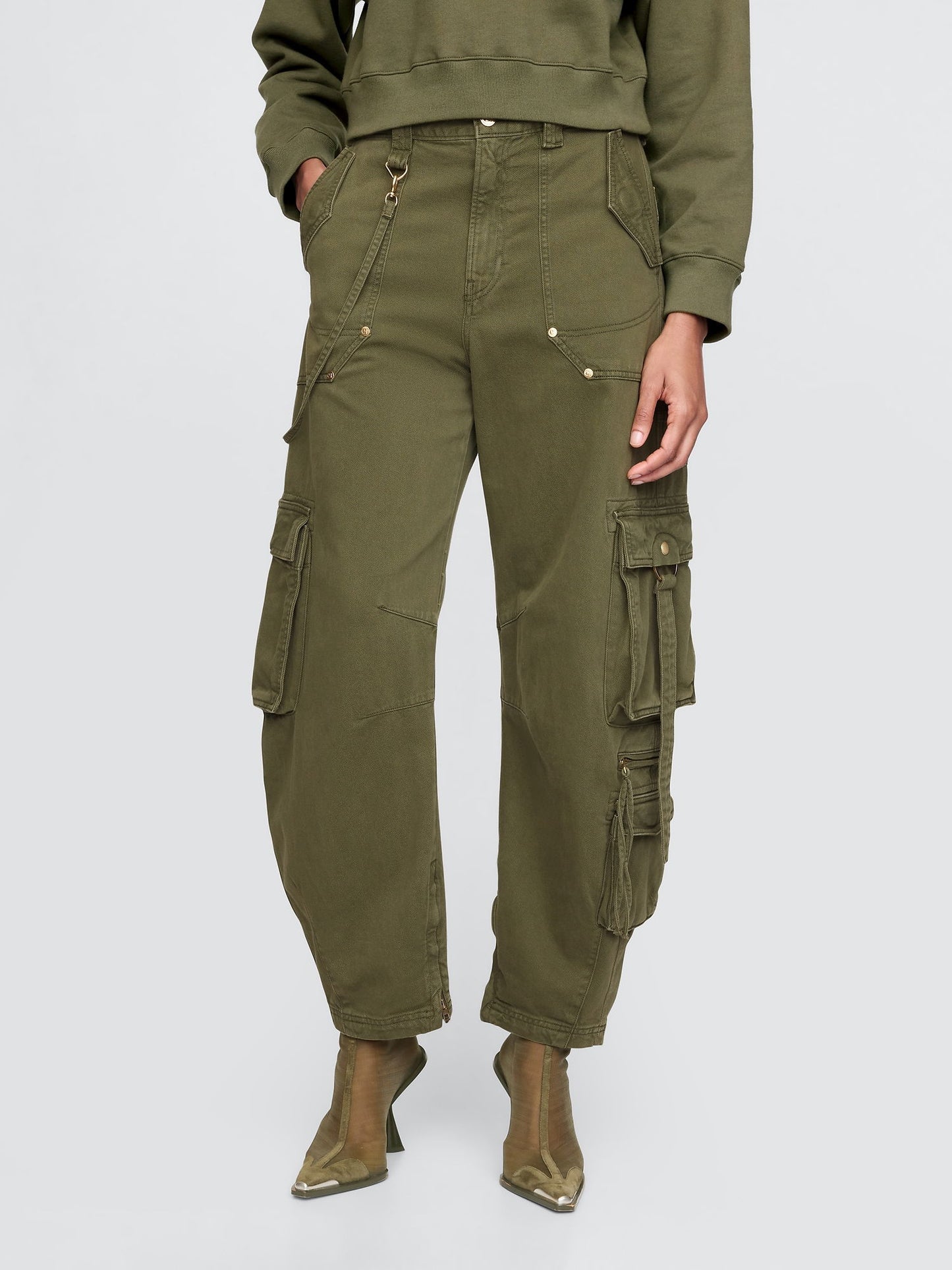 Haki Gap × Cult Gaia Kargo Barrel Pantolon