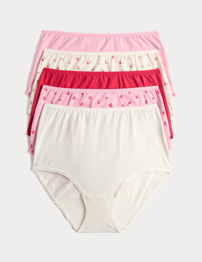 5'li Cotton Lycra Full Brief Külot Seti