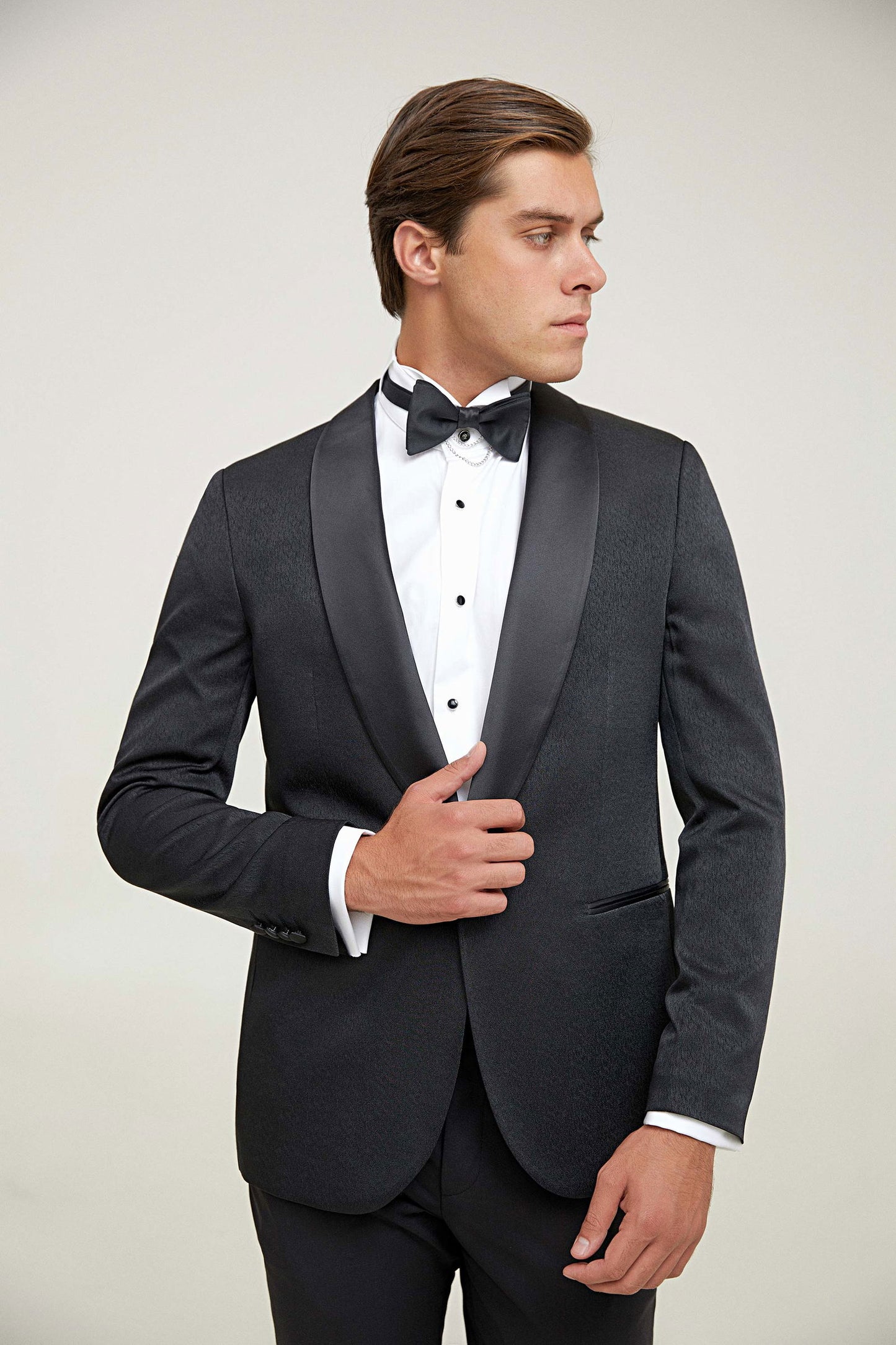 Tween Slim Fit Siyah Smokin Takim