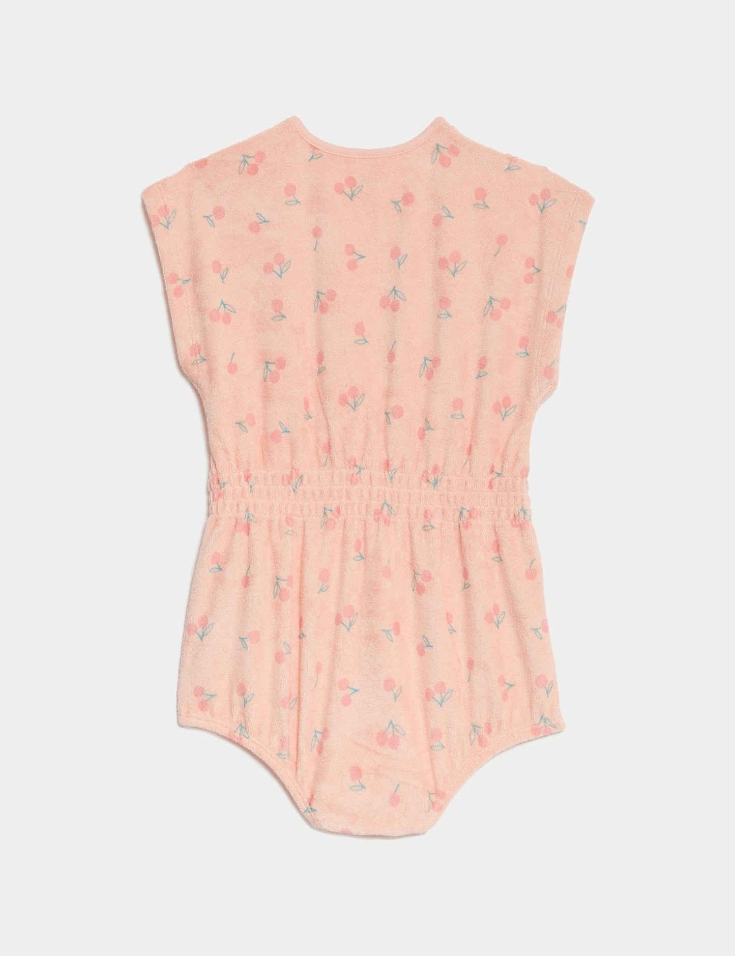 Kiraz Desenli Kısa Kollu Tulum (0-3 Yaş)