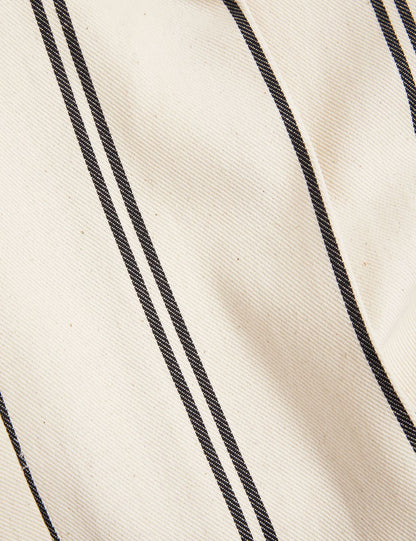 Wide Leg Çizgili Pantolon